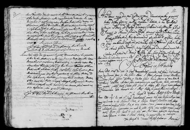 Folio manuscrit du registre : Mariage, 1667, Sainte-Catherine Bethléem (film DGS 8189366, image 167).