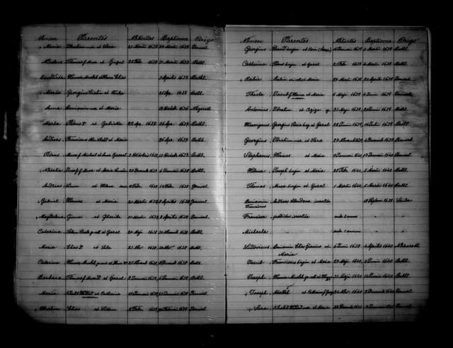 Folio manuscrit du registre : Baptême, 1637, Custodie de Terre Sainte – S. Salvatore (film DGS 8927189, image 175).