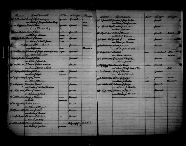 Folio manuscrit du registre : Mariage, 1647, Custodie de Terre Sainte – S. Salvatore (film DGS 8927189, image 181).